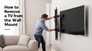 LeonarHow to Remove a TV from the Wall Mount By Handyman Oakville Ontario