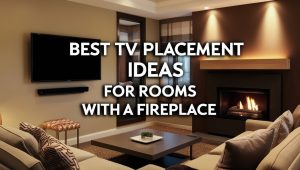 Where to Place TV in room with fireplace | Handyman Oakville Ontario