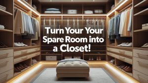 Converting a Room Into a Closet by Handyman Oakville Ontario