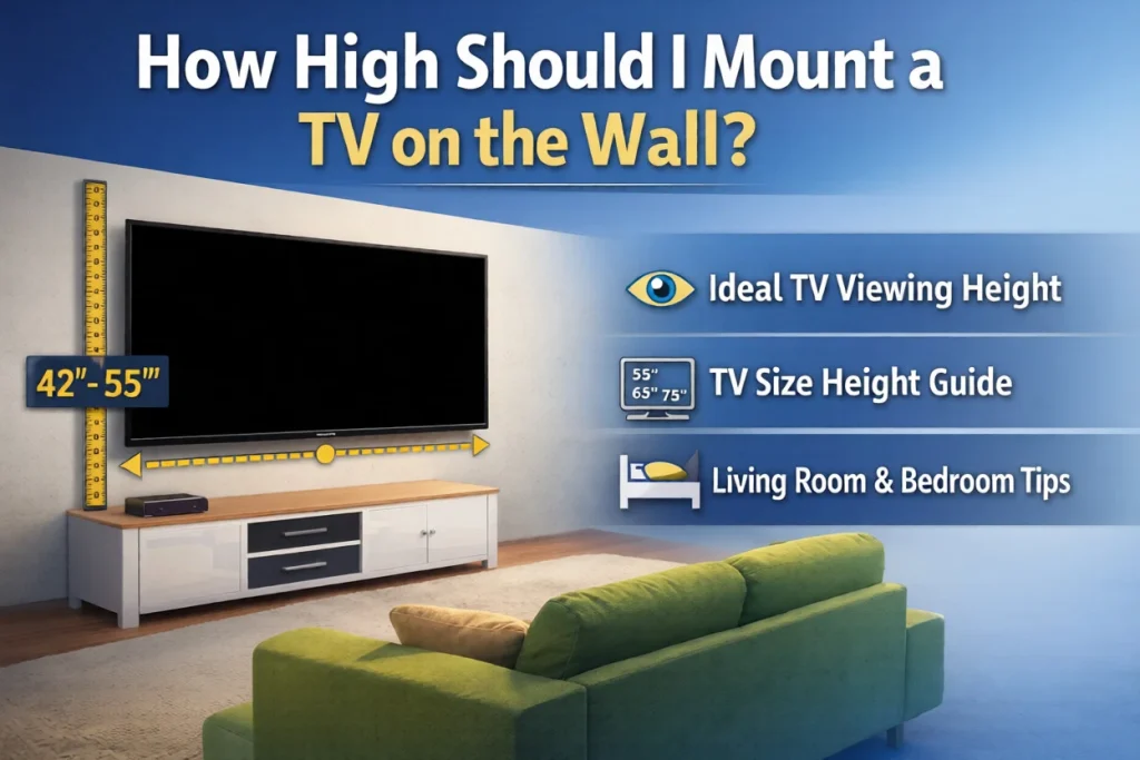 How High Should I Mount a TV on the Wall, Expert Help