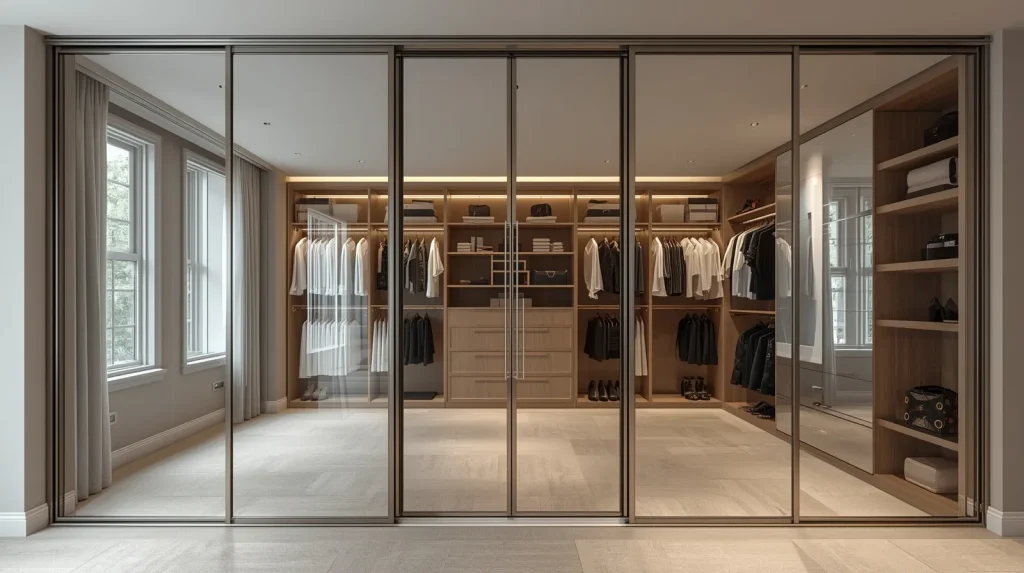 Closet Door with Mirror