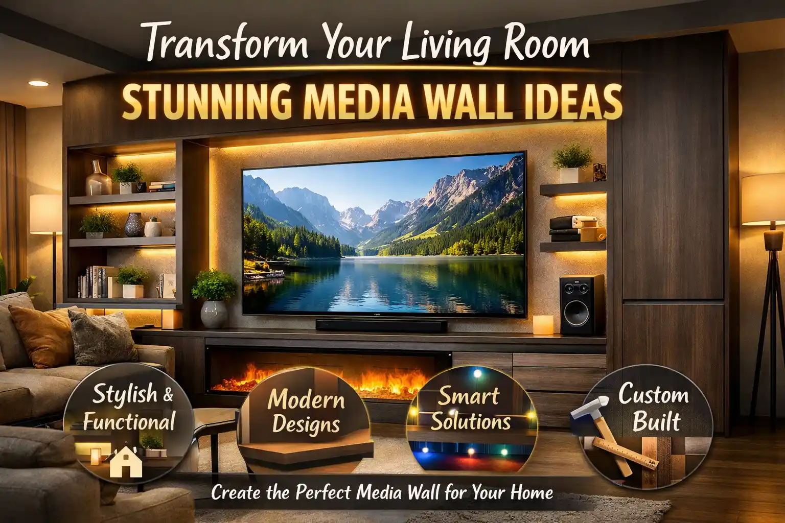media wall ideas living room