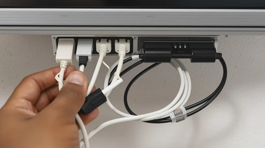 How to Hide Wires on Wall Mounted TV Safely 3 How to Hide Wires Behind TV Using